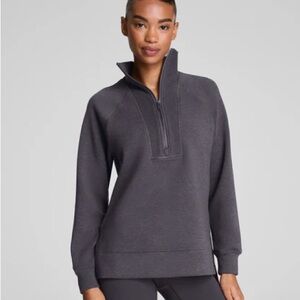 SPANX AirEssentials® Brushed
Half Zip Tunic | Heather Storm
L
